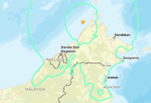 Gempa kuat melanda timur Malaysia